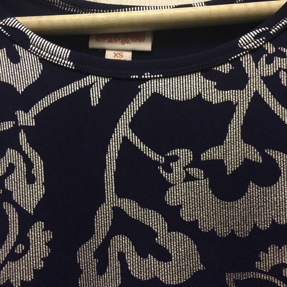 Navy and silver foiled Elegant Carly LLR XS - Picture 3 of 3